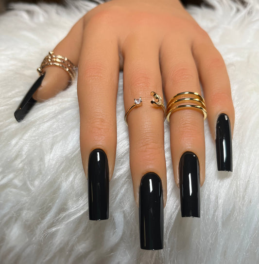 Black Press On Nails